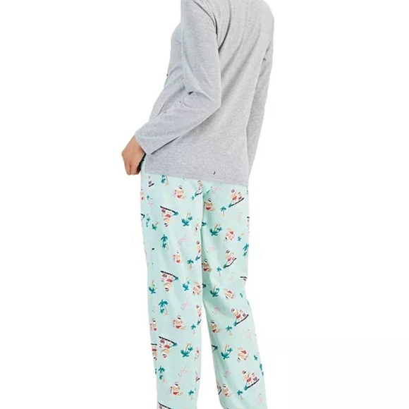 New Family Pajamas Matching Women's Tropical Santa Mix It Family Pajama Set - Picture 2 of 3